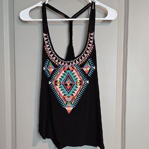 Love On A Hanger Large Embroidered Tank Top